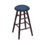 Holland Bar Stool Swivel 24" Counter Stool Wood/Upholstered/Leather in Blue/Black | 24 H in | Wayfair RC24MTDC024