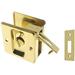 idh by St. Simons Solid Brass Pocket Privacy Pull in Yellow | 2.75 H x 2.5 W x 3.13 D in | Wayfair 25411-3NL