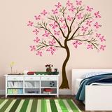 Innovative Stencils Cherry Blossom Tree Baby Nursery Decal Vinyl, Stainless Steel in Pink/Brown | 72 H x 65 W in | Wayfair 1374 72 pink soft pink