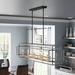 Wade Logan® Orona 10 - Light Kitchen Island Linear Pendant, Metal in Yellow/Brown | 13 H x 54 W x 13 D in | Wayfair