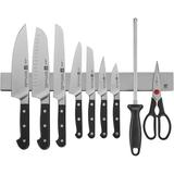 ZWILLING J.A. Henckels Zwilling Pro 16-piece Knife Set w/ 17.5-inch Stainless Magnetic Knife Bar High Carbon in Black/Gray | 17.5 W in | Wayfair