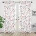 Sweet Jojo Designs Watercolor Floral Semi-Sheer Rod Pocket Curtain Panels Polyester in Pink | 84 H in | Wayfair Panel-WatercolorFloral-PK-GY-PRT