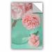 Winston Porter Judy Stalus Pink Flowerson Turquoise Removable Wall Decal Vinyl | 24" H x 16" W x 0.1" D | Wayfair 0DE9EBD5714747B3BAA9C5A8986B6B35