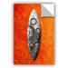 ArtWall Surf Blades' by Dragos Dumitrascu Graphic Art Removable Wall Decal Canvas/Fabric in Black/Orange | 18 H x 12 W in | Wayfair 0dum050a1218p