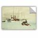 ArtWall Winslow Homer Schooners at Anchor, Key West, 1903 Removable Wall Decal Vinyl in Blue/Brown | 8 H x 12 W in | Wayfair 1hom014a2436p