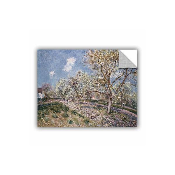 artwall-alfred-sisley-spring-at-veneux,-1880-removable-wall-decal-vinyl-in-black-|-24"-h-x-32"-w-x-0.1"-d-|-wayfair-1sis028a2432p/