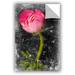 Ebern Designs Sai Aryai Ranunculus Pink Removable Wall Decal Metal in Black/Green/Pink | 48 H x 32 W in | Wayfair 1B5C770FB8EC4DD89B40473BC7CB40D8