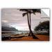 Bay Isle Home™ Hanalei Bay Hammock At Dawn by Kathy Yates Photographic Print Removable Wall Decal Metal in Brown/Gray | 32 H x 48 W in | Wayfair