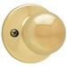 Kwikset Polo Single Dummy Door Knob in Yellow | 3.1 H x 2.8 W x 3.14 D in | Wayfair 488P 3