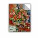 Charlton Home® Pierre Renoir Geraniums & Cats, 1881 Removable Wall Decal Vinyl in Green/Red | 10 H x 8 W in | Wayfair