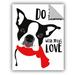 Winston Porter Ginger Oliphant Do Small Things w/ Great Love Removable Wall Decal Vinyl in Black/Red/White | 18 H x 14 W in | Wayfair