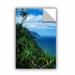 ArtWall Kalulua Trail Kauai by Kathy Yates Photographic Print Removable Wall Decal Metal in Blue/Green | 48 H x 32 W in | Wayfair 0yat056a3248p