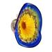 Latitude Run® Wall Décor Glass in Blue/Yellow | 16 H x 16 W x 4 D in | Wayfair AD4F6E463B10407F8535453B6725269B