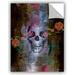 ArtWall Skull' by Greg Simanson Graphic Art Removable Wall Decal in White | 48 H x 36 W in | Wayfair 0sim024a3648p