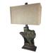 Immacu-Lamps State 28" Table Lamp Resin, Linen in Black/Yellow | 28 H x 18 W x 12 D in | Wayfair TEX-ST-GLD