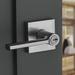 Kwikset Lisbon Keyed Right Hand Door Lever w/ SmartKey® in Gray | 3.2 H x 7.9 W in | Wayfair 97409-282