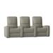 Latitude Run® Blaze XL900 Home Theater Sofa (Row of 3) in Gray | 44 H x 96 W x 40 D in | Wayfair LDER5906 45373067