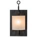 Loon Peak® Bonnells Outdoor Flush Mount Glass/Metal | 15.5 H x 7.5 W x 3.75 D in | Wayfair E4464136DC4A4400A57A59C229D7F385