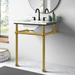 Kingston Brass Templeton 24" Wall Mounted Single Bathroom Vanity Base Only Metal in Yellow | 30 H x 24 W x 20.38 D in | Wayfair VBH242030SB