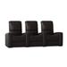 Latitude Run® Blaze XL900 Home Theater Sofa (Row of 3) in Brown | 44 H x 96 W x 40 D in | Wayfair LDER5906 45373045