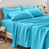 Bare Home Sheet Set w/ Bonus Pillowcase Set green/blueMicrofiber/Polyester in Aqua | Twin XL | Wayfair 643665955218
