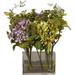 Latitude Run® Mixed Floral Arrangement in Vase Polyester/Faux Silk/Plastic/Fabric | 12 H x 11 W x 9 D in | Wayfair LTRN1274 27729564