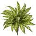 Bay Isle Home™ Aglaonema Floor Foliage Plant Silk/Plastic | 18 H x 18 W x 18 D in | Wayfair 8BED676C5FDF463ABD6247D905A500B2