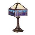 Meyda Lighting Moose Creek 21.5" Table Lamp Glass/Metal in Brown | 21.5 H x 9 W x 9 D in | Wayfair 24242