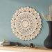 Mistana™ Teen Wood Handmade Intricately Carved Mandala Floral Wall Decor 35" x 2" x 35" in White | 35 H x 35 W x 2 D in | Wayfair