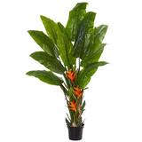 Bayou Breeze 96" Artificial Palm Tree in Planter Silk/Plastic | 96 H x 12 W x 9.5 D in | Wayfair 42ABC21FEE724AD7A9DBC7F4367B1383