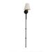 Meyda Lighting Minaret 1-Light Left Wallchiere Fabric in Black/Brown/Gray | 55.5 H x 8 W x 9 D in | Wayfair 48510