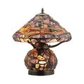 Meyda Lighting Dragonfly Agata 18.5" Table Lamp, Copper in Black/Yellow | 18.5 H x 18 W x 18 D in | Wayfair 138107