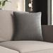 Mercury Row® Throw Pillow Cover & Insert Polyester/Polyfill blend in Gray | 16 H x 16 W x 6 D in | Wayfair MCRW6752 43867371
