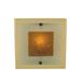 Meyda Lighting 1 - Light Metro Fusion Bullion Glass Wall Sconce Glass in Brown/Orange/White | 12 H x 12 W x 3.75 D in | Wayfair 131563