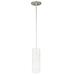 Meyda Lighting Cilindro 1 - Light Single Cylinder Pendant in Gray/White | 12 H x 3.25 W x 3.25 D in | Wayfair 126099