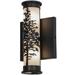 Meyda Lighting Greenbriar Oak 2 - Light Tamarack Flush Mounted Sconce Fabric in Black/Brown | 12 H x 7 W x 4.5 D in | Wayfair 151830