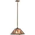 Meyda Lighting Tall Pines 2-Light Dome Pendant, Copper in Brown/Gray | 11.5 H x 22 W x 15.5 D in | Wayfair 160577