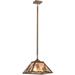 Meyda Lighting Tall Pines 2-Light Dome Pendant, Copper in Brown/Gray | 11.5 H x 22 W x 15.5 D in | Wayfair 160577