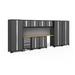 NewAge Products Bold Series 12 Piece Complete Storage System Set in Gray | 77.25 H x 186 W x 18 D in | Wayfair 56054