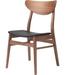 Nuevo Side Side Chair Faux Leather/Wood/Upholstered in Brown | 31.25 H x 18.5 W x 24 D in | Wayfair WM-1541B