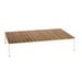 OASIQ Riad 122 Coffee Table Wood in White/Brown | 14.33 H x 48 W x 29.19 D in | Wayfair 4101090334122