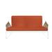 OASIQ Sandur Full Woven Loveseat w/ Cushion Metal/Sunbrella® Fabric Included in Red/White/Brown | 31 H x 61 W x 29.5 D in | Outdoor Furniture | Wayfair