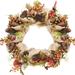 Northlight Seasonal Berry & Pine Cones Artificial Thanksgiving Wreath - 18-Inch Unlit Wood/Twig in Brown/Green/Orange | 18 H x 18 W x 4 D in | Wayfair