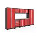 NewAge Products Bold Series 8 Piece Storage Cabinet in Red | 76.75 H x 132 W x 18 D in | Wayfair 50609