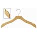 Only Hangers Inc. Flat Wavy Wooden Dress Non-Slip Hanger for Dress/Shirt/Sweater Wood/Metal in Brown | 10 H x 17 W in | Wayfair NH103-25