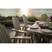 POLYWOOD® Vineyard Curveback Adirondack Dining Chair Plastic/Resin in Green | 42 H x 28.25 W x 29.13 D in | Outdoor Dining | Wayfair ADD600GR