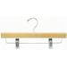 Only Hangers Inc. Wooden Pant/Skirt Hanger w/ Clip for Skirt/Pants Wood/Metal in Brown | 7 H x 14 W in | Wayfair NH300-50