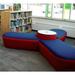 Palmieri Molecule Novelty Soft Seating in Green/Blue | 20 H x 47.25 W x 30.25 D in | Wayfair ML-42-T-CB208-B-CB308