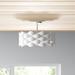 AllModern Rickey 1 - Light 18" Unique/Statement LED Semi Flush Mount Fabric in White | 18 W x 18 D in | Wayfair OREL8920 41402494