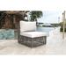 Panama Jack Outdoor Modular Patio Chair w/ Cushion Wicker/Rattan in Gray | 33 H x 27.5 W x 27.5 D in | Wayfair PJO-1601-GRY-A/SU-706